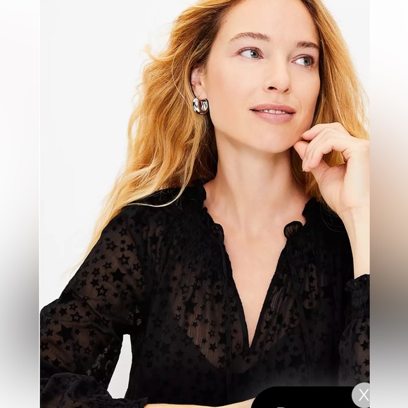 NWT Ann Taylor LOFT Dress Start Midi Swing Dress Black Witchcore Adams Lined Med - Picture 4 of 14